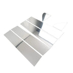 Silver Window Pillar Post Door Trim for Chevrolet Silverado, GMC Sierra 1500