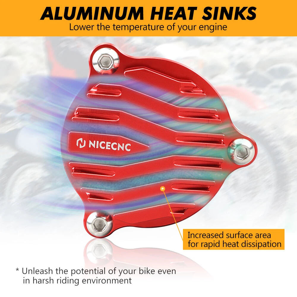 NICECNC Engine Oil Filter Cover Cap for Honda XR650L (1993–2025) Anodized Red