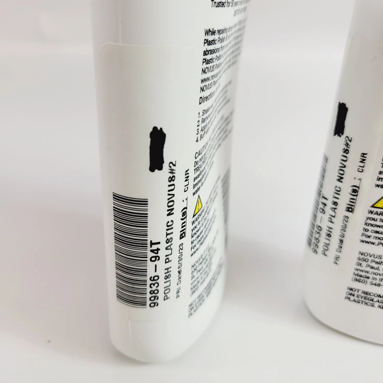 Pack of 2 Novus No. 2 Scratch Remover for Plastic Restoration