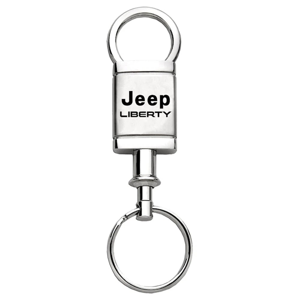 Satin-Chrome Valet Keychain - Officially Licensed for Jeep Liberty