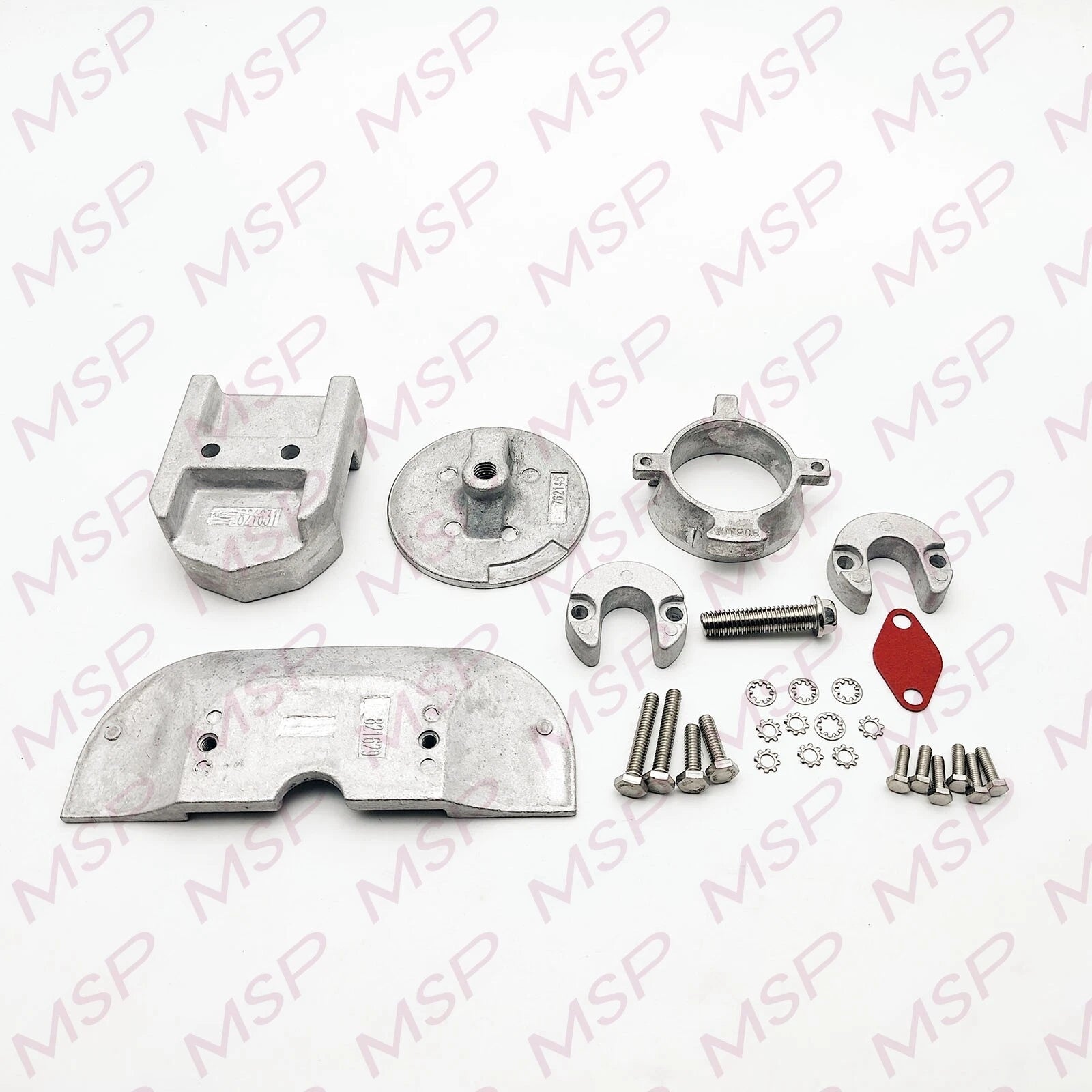 Aluminum Anode Kit for Mercruiser Alpha 1 Gen 2 (W/ Hardware 888756Q03)
