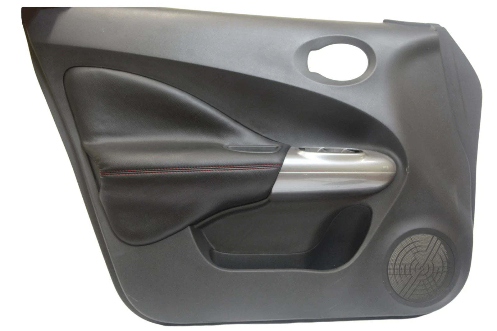 Front Insert Door Panel for Nissan Juke (2011–2017) Red Stitch Synthetic Leather