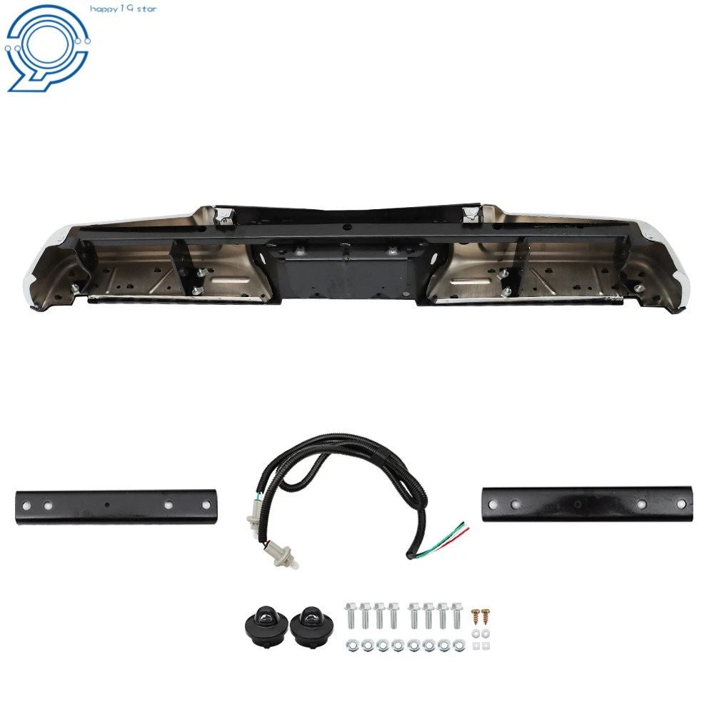 Chrome Rear Step Bumper with Sensor Hole for Ford F-250 F-350 (2008-2016)