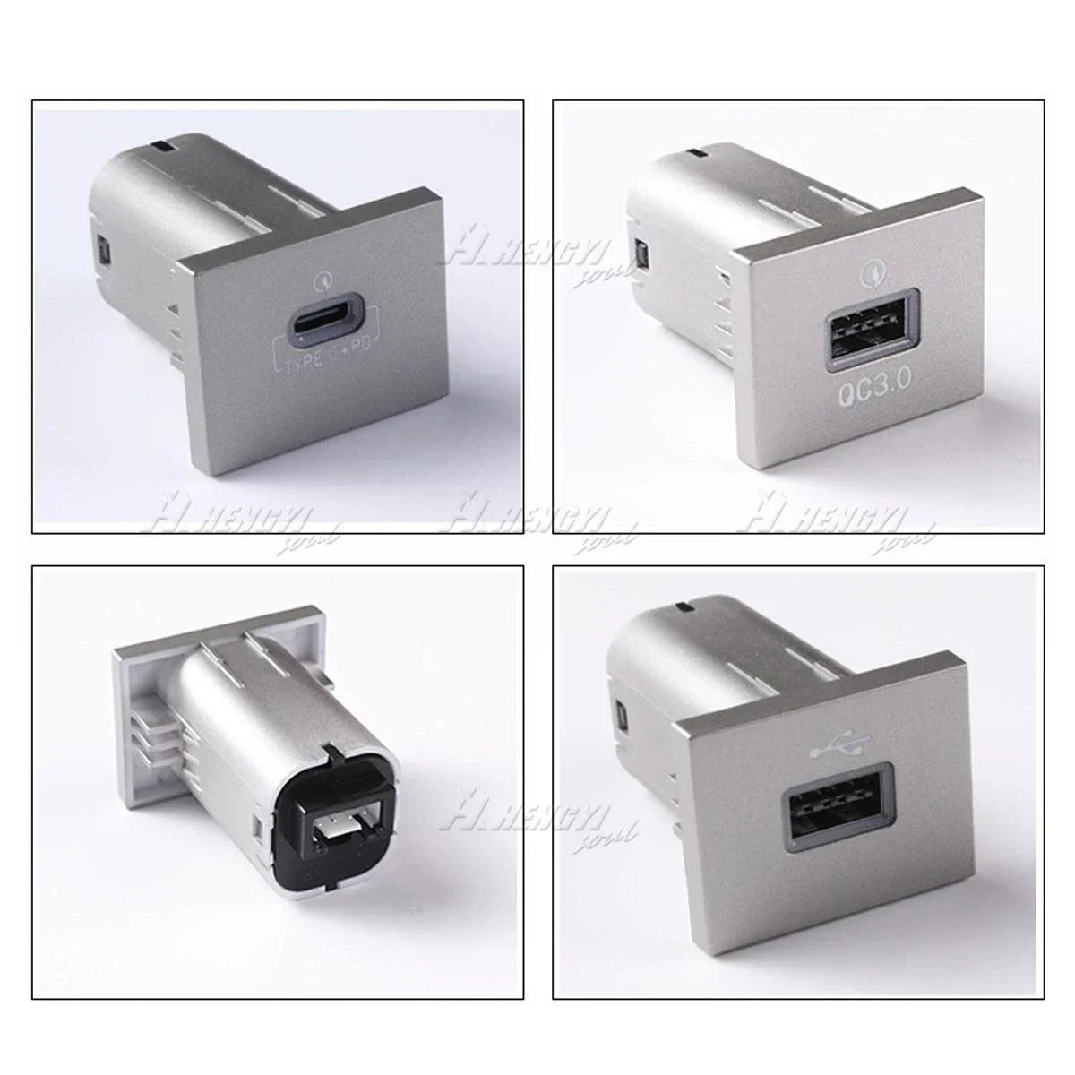 USB-C PD + QC3.0 Dual Port Charger for Ford Focus MK2 (2005–2009)