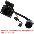 7 Way Trailer Tow Wiring Adapter & 4 Pin Light Plug for Chevy Colorado (2008–2019)