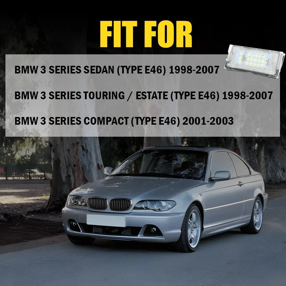 License Plate Light for BMW 3-Series E46 (1998–2006)