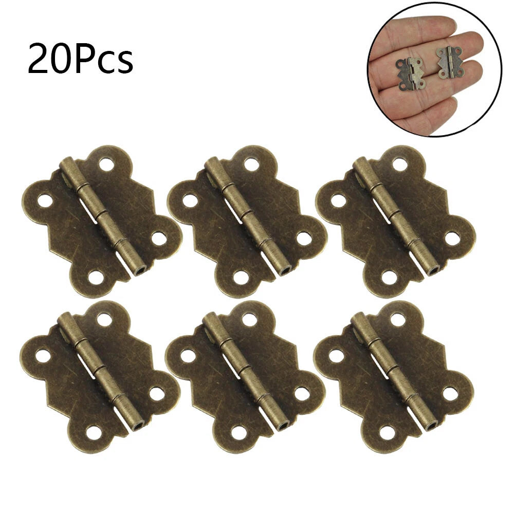 20Pcs Antique Bronze Mini Hinges for Jewelry Box (2017mm)