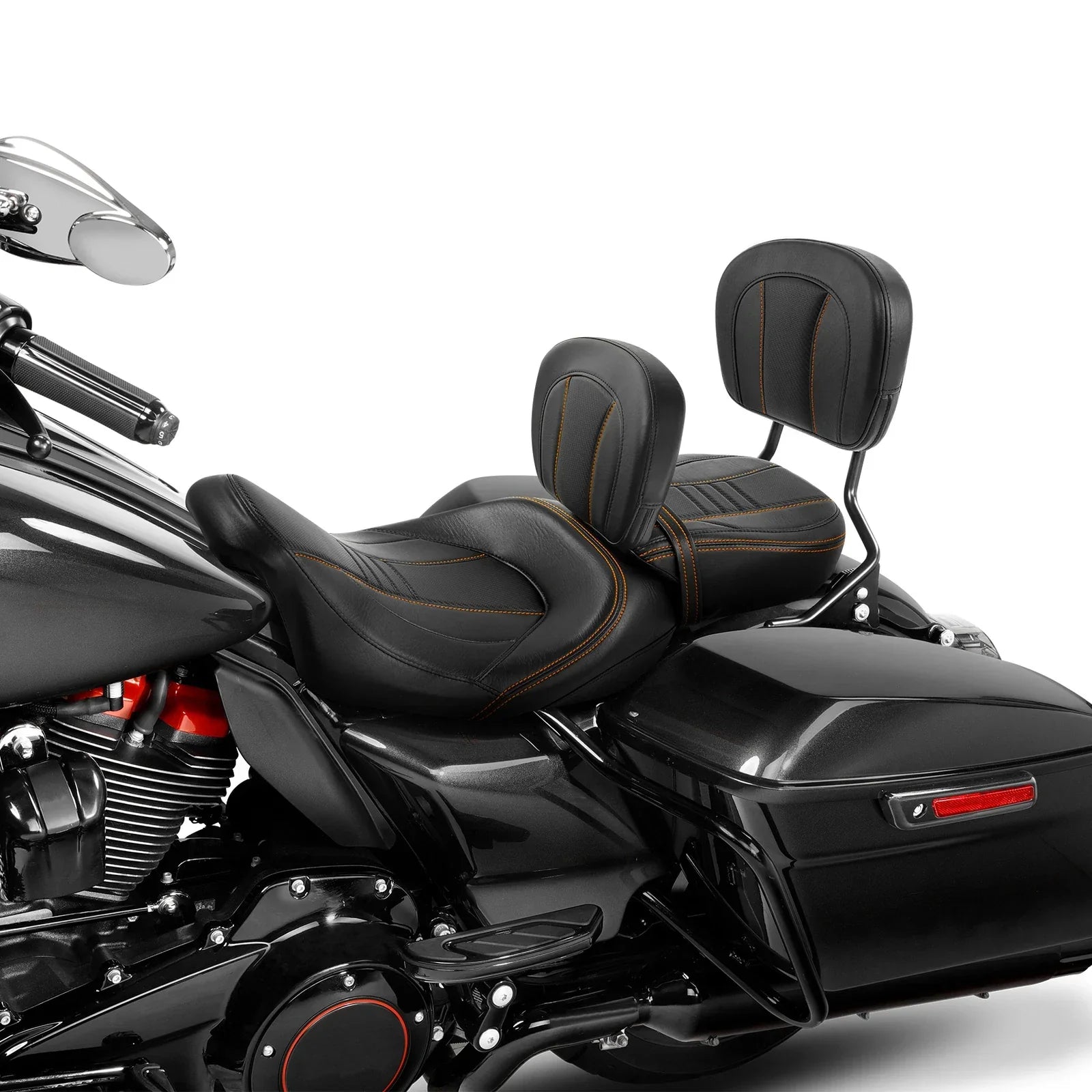 Rider & Passenger Backrest Pad for Harley Street Glide (2009-2023)