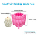 2X Candle Mold 3D Silicone Resin Mould for DIY Craft