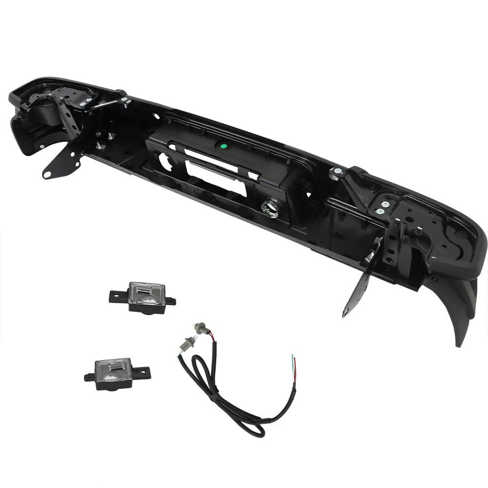 Black Steel Step Rear Bumper for Chevy Colorado GMC Canyon (2019–2021)