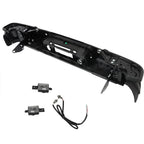 Black Steel Step Rear Bumper for Chevy Colorado GMC Canyon (2019–2021)