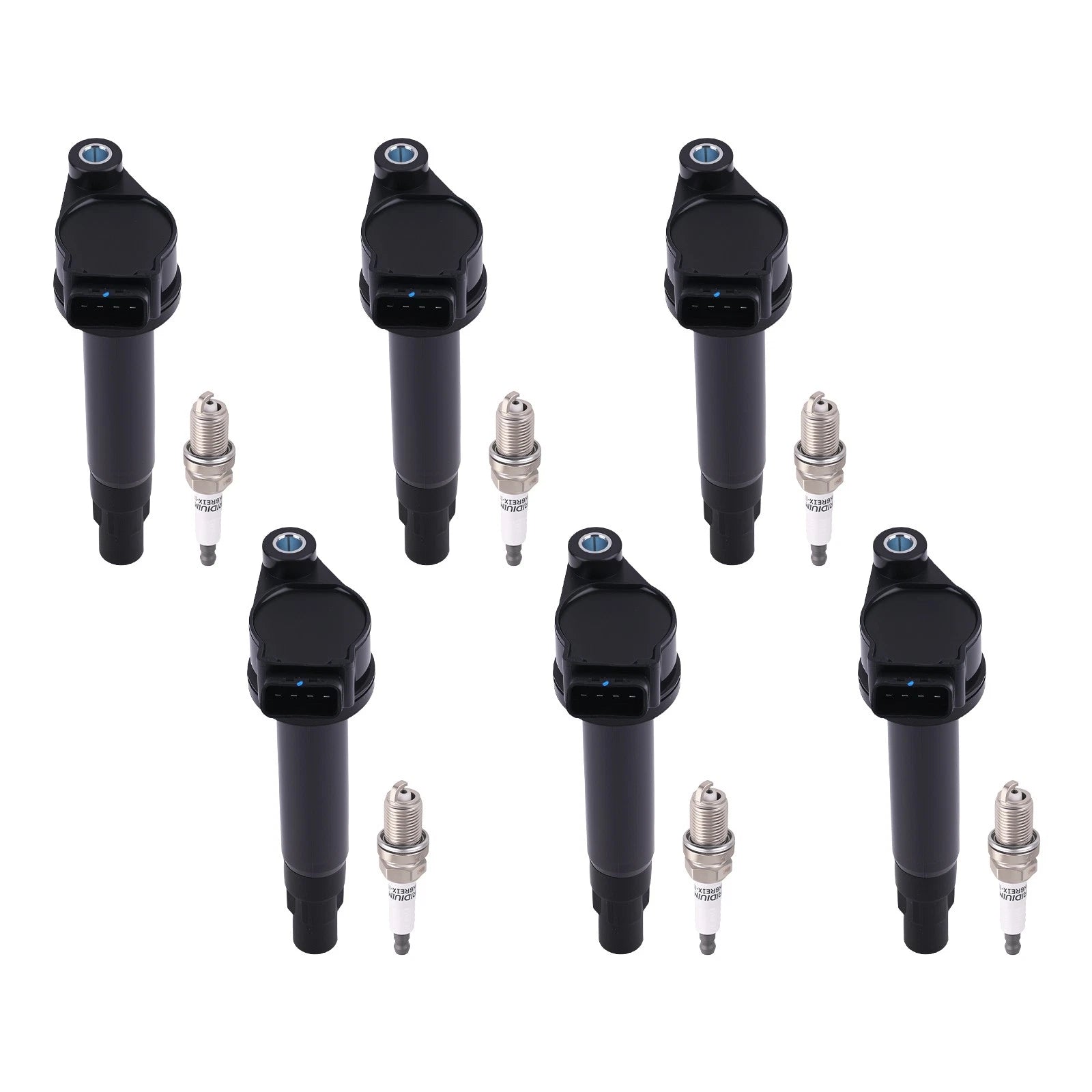 Ignition Coil and Spark Plug Set for Toyota Solara V6 3.3L (2004–2008)