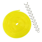 10 Ft Fuel Tubing Set 1/4 ID 3/8 OD with 10 Clamps for Lawn Mower