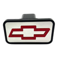 Tow Hitch Cover with Red Bowtie Emblem for Chevy 2" Receiver (2010–2024)