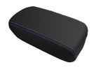 Leather Console Lid Armrest Cover for Toyota Corolla (2009–2013) Blue Stitch