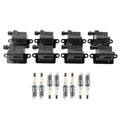 NGK Ignition Coil & 8 Platinum Spark Plugs Kit for Avalanche 1500, Escalade (2002–2006)
