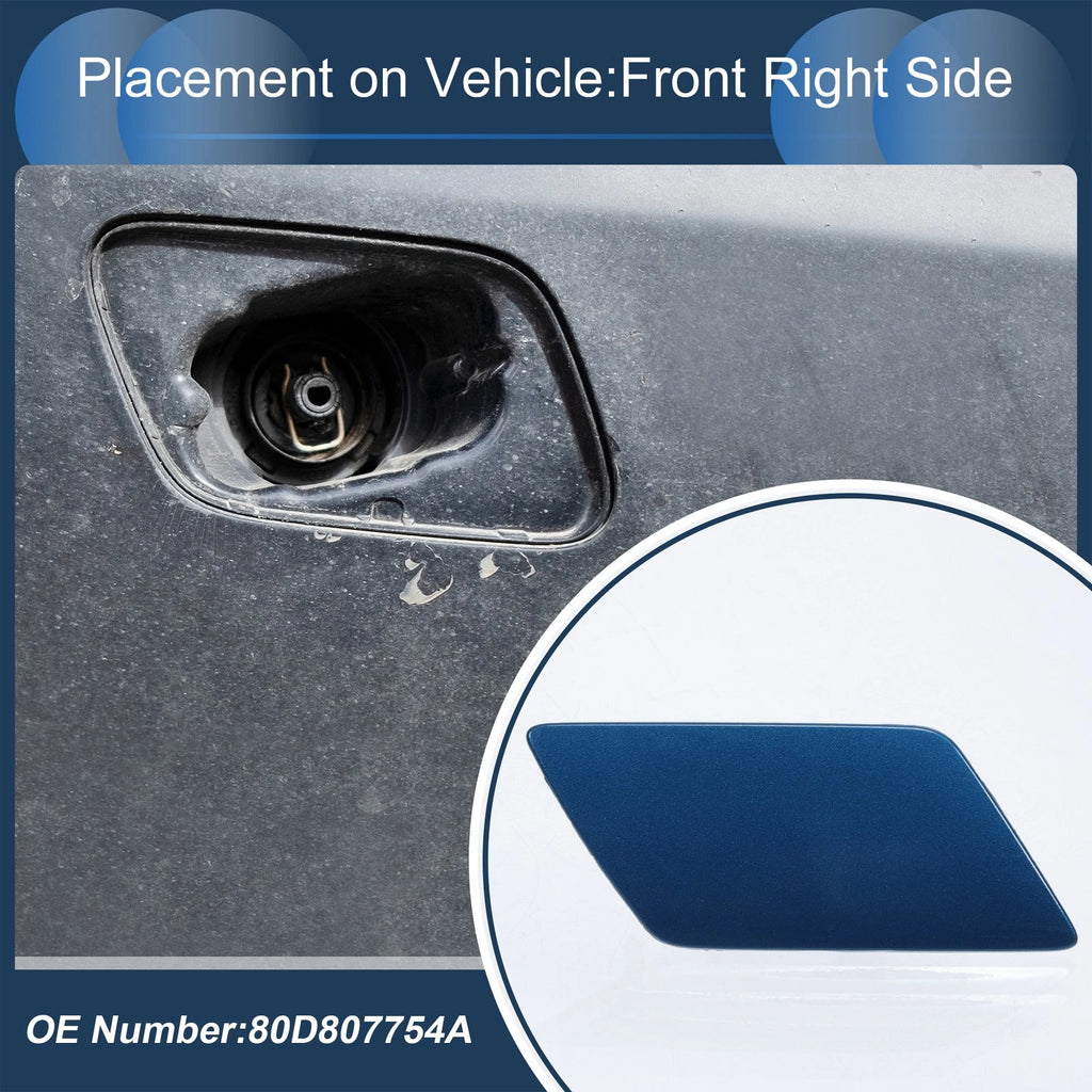 Front Right Washer Nozzle Cover Cap for Audi Q5 S-Line (2018–2020) Blue