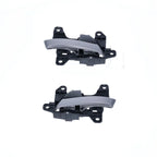 4pcs Silver Inner Door Handle, Black Base for Hyundai Elantra (2012-2016)