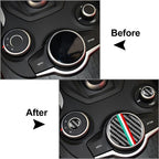 Center Console Switch Button Cover Trim for Alfa Romeo Giulia (2017–2019)
