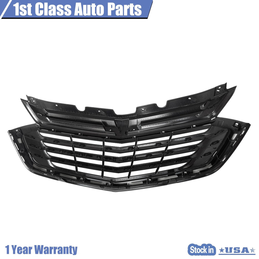 Glossy Black Front Upper Bumper Grille for Chevrolet Equinox (2018–2020)
