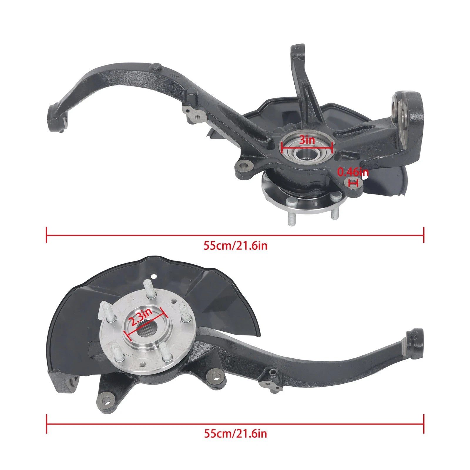 Front Steering Knuckle Wheel Hub Bearing Assembly 698408 for Ford Fusion (2006–2010)