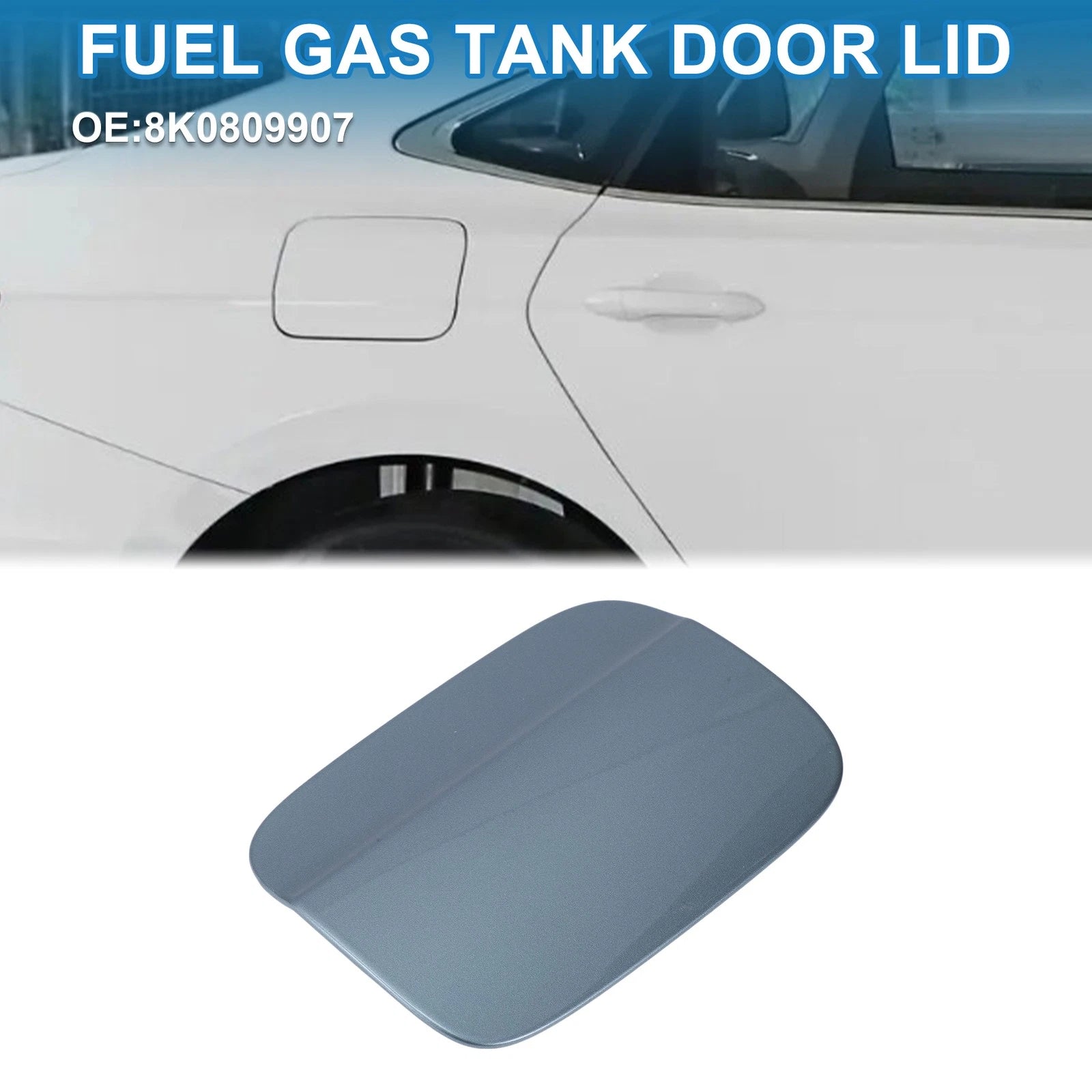 Fuel Tank Door Cap for Audi A4 (2009–2016) No. 8K0809907 Gray