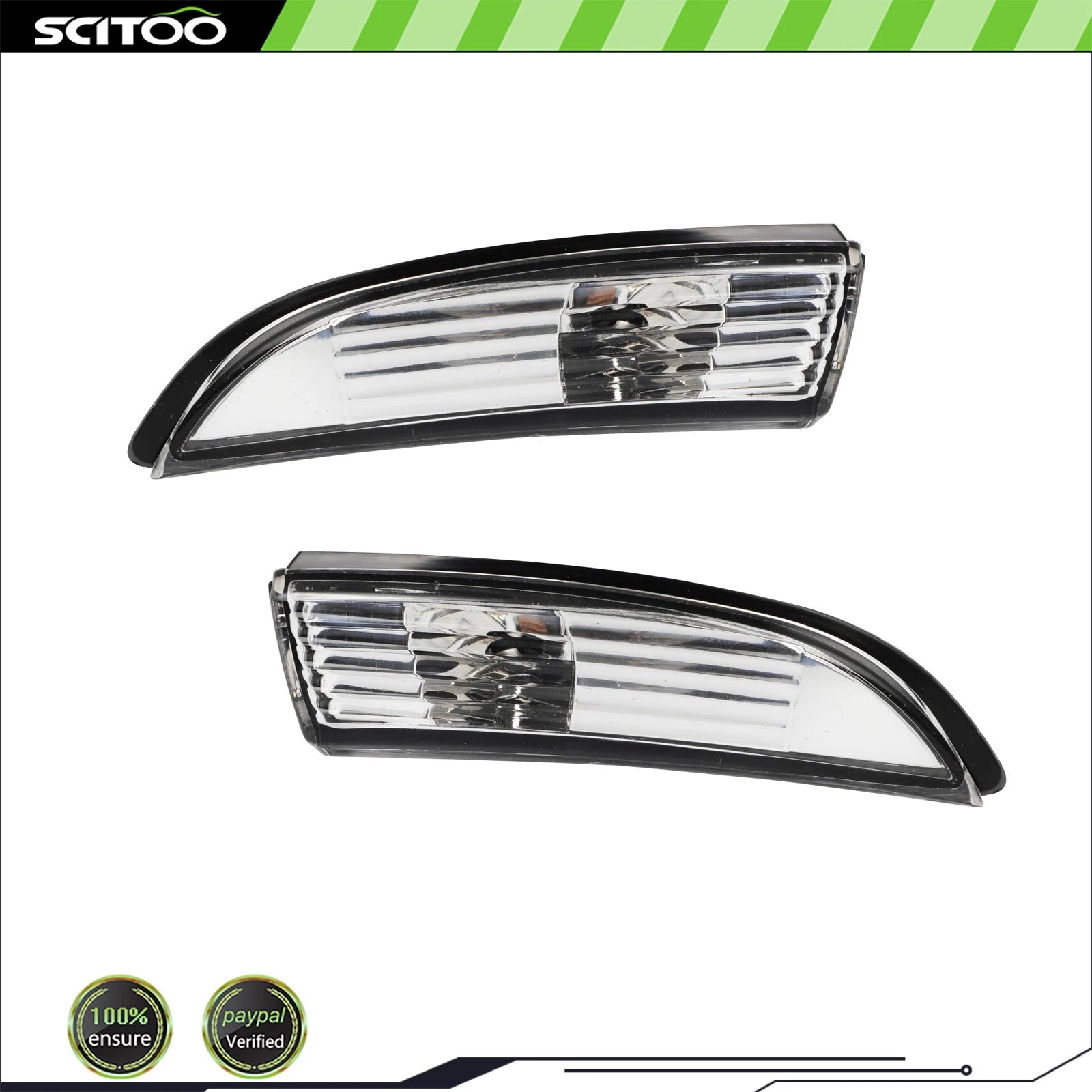 Mirror Pair for Ford Fiesta (2008–2017) Turn Signal NON-LED