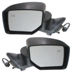Set of 2 Heated Power Mirrors for Jeep Patriot (2007–2017) Textured Black