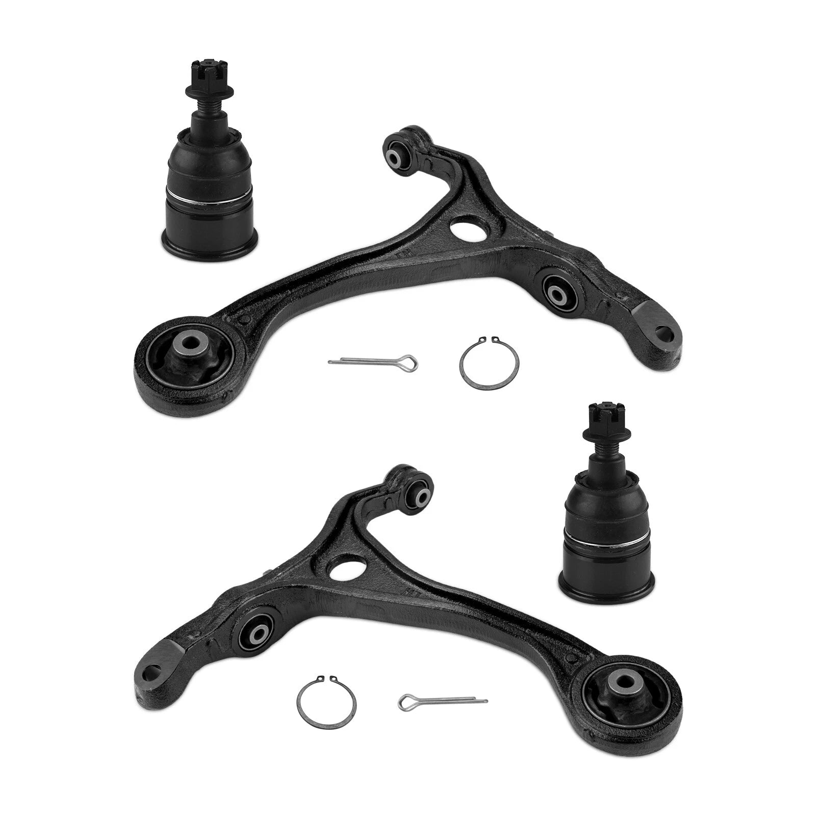 4pc Front Lower Control Arm w/ Ball Joint for Honda Accord (2003–2007) and Acura TSX (2004–2008)
