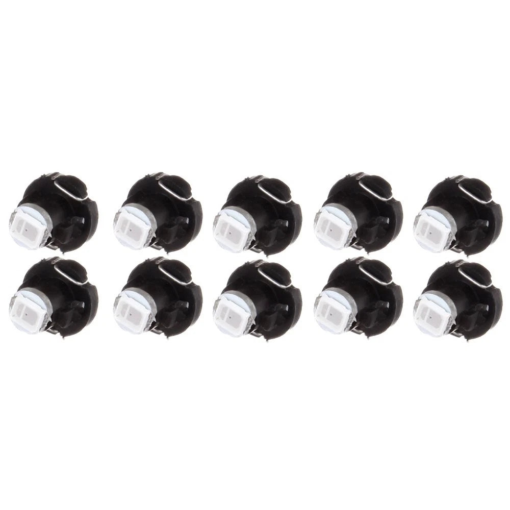 10pcs T3 Neo Wedge 2835 LED Bulbs for Instrument Cluster AC Control (N/A)