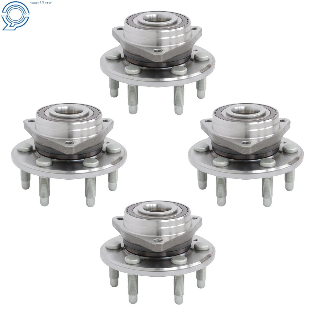 Set of 4 Wheel Hub Bearing Assemblies 513289 for Cadillac SRX (2010–2016)