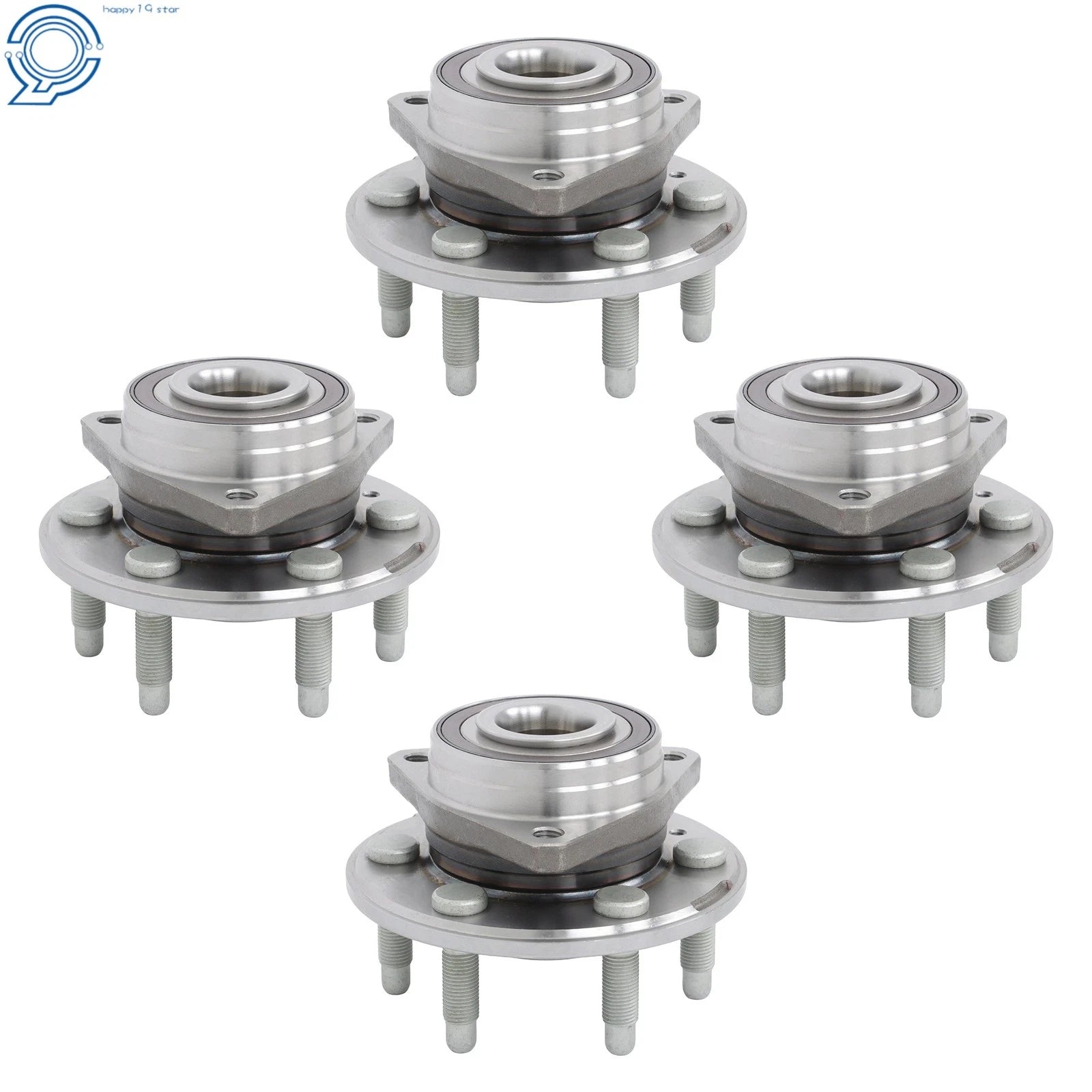 Set of 4 Wheel Hub Bearing Assemblies 513289 for Cadillac SRX (2010–2016)