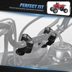 1" or 2" Handlebar Riser Clamps for Honda TRX450R/TRX450ER (2006–2014) Black