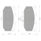 Brembo Front Disc Brake Pad Set for Nissan 200SX S14/S15 (1995-2002)