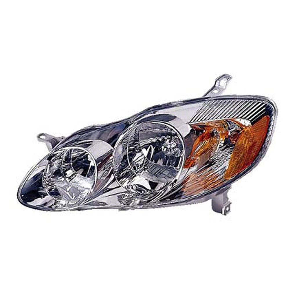 Replacement Passenger Side Head Light Assembly for 2003-2004 Toyota Corolla