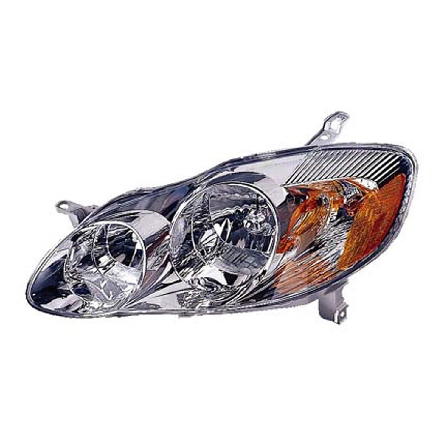 Replacement Passenger Side Head Light Assembly for 2003-2004 Toyota Corolla