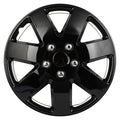 Set of 4 Black 16" Wheel Covers for R16 Tire & Rim