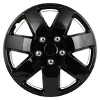 Set of 4 Black 16" Wheel Covers for R16 Tire & Rim