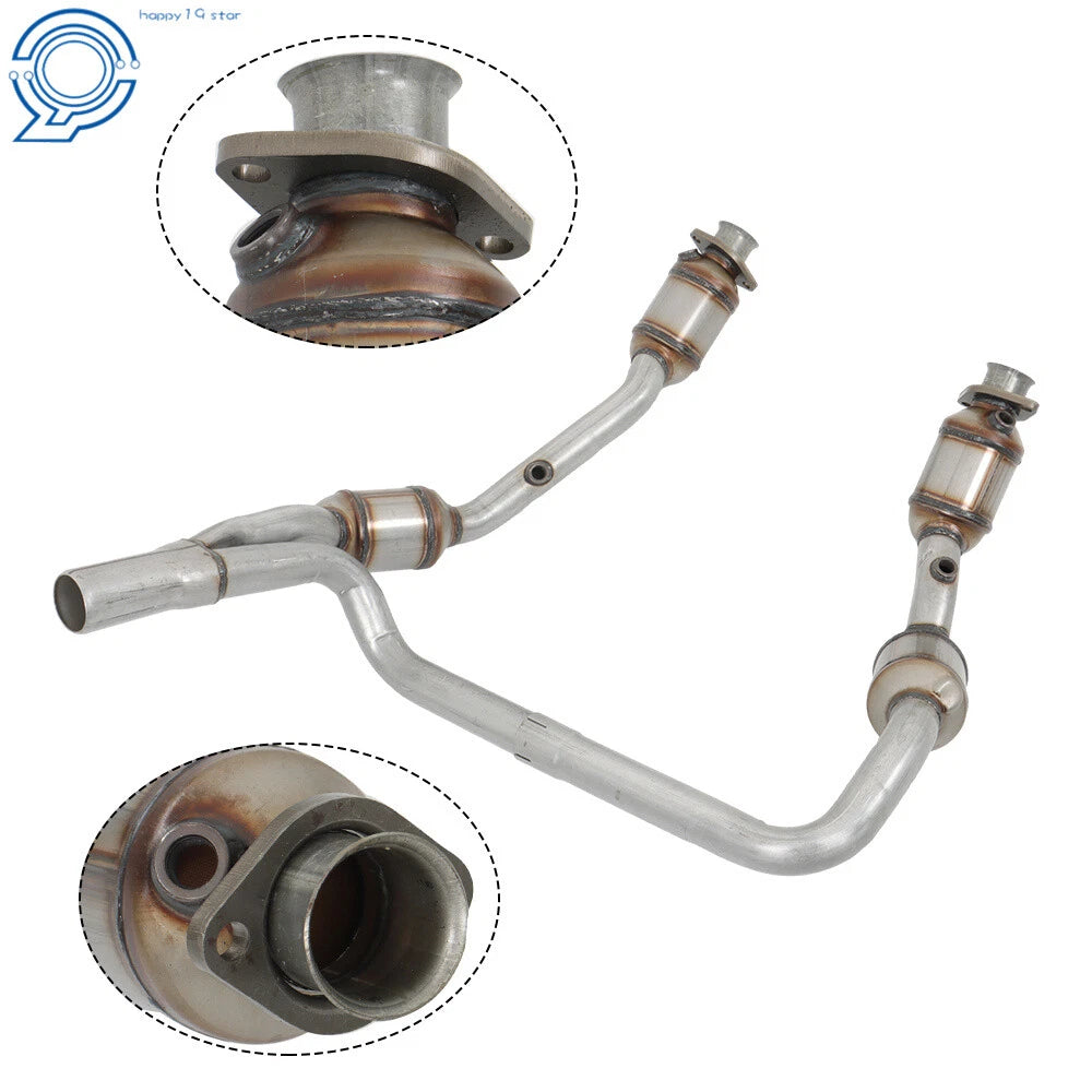 Exhaust Y Pipe Catalytic Converter Set for Jeep Wrangler JK (2007–2009)