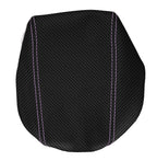 Console Lid Armrest Cover for Subaru Impreza (2000–2007) Carbon Fiber Pink Stitch