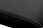 Leather Console Lid Armrest Cover for Ford Escape (2001–2004) Gray Stitch