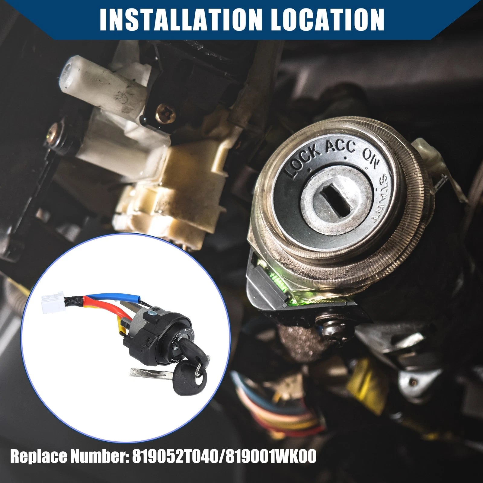 Set of 1 Ignition Lock Cylinder Kit for Kia Optima (2011–2015) No. 81905-2T040