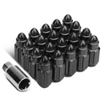 20Pcs Bullet Shaped End Lug Nut Set for NRG Innovations LN-LS500BK-21