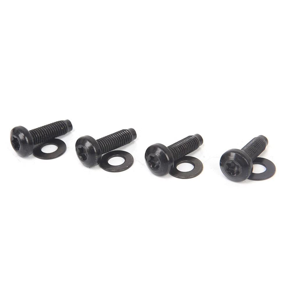 Set of 4 Windshield Frame Hinge Torx Screws w/Washers for Jeep Wrangler JK (2007–2017)