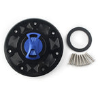 Blue Fuel Gas Tank Cap Cover for Kawasaki Ninja 500, ZX-6, ZX-7, ZX-9, ZRX-1100, GPZ500