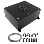20 Gallon Aluminum Fuel Cell Gas Tank with Cap Sender Line Kit for Street