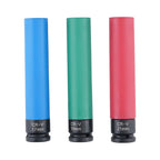 Set of 3 Impact Sockets 17mm 19mm 21mm for Wheel Nuts