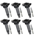 6x Ignition Coils + 6x Spark Plugs for Toyota Tacoma Tundra 4Runner FJ Cruiser (2005–2021)