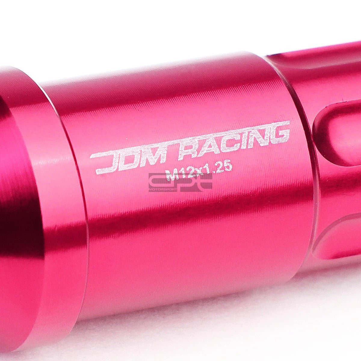 20 PCS Open End M12x1.25 50mm Tall Pink Aluminum Lug Nuts + Lock Key