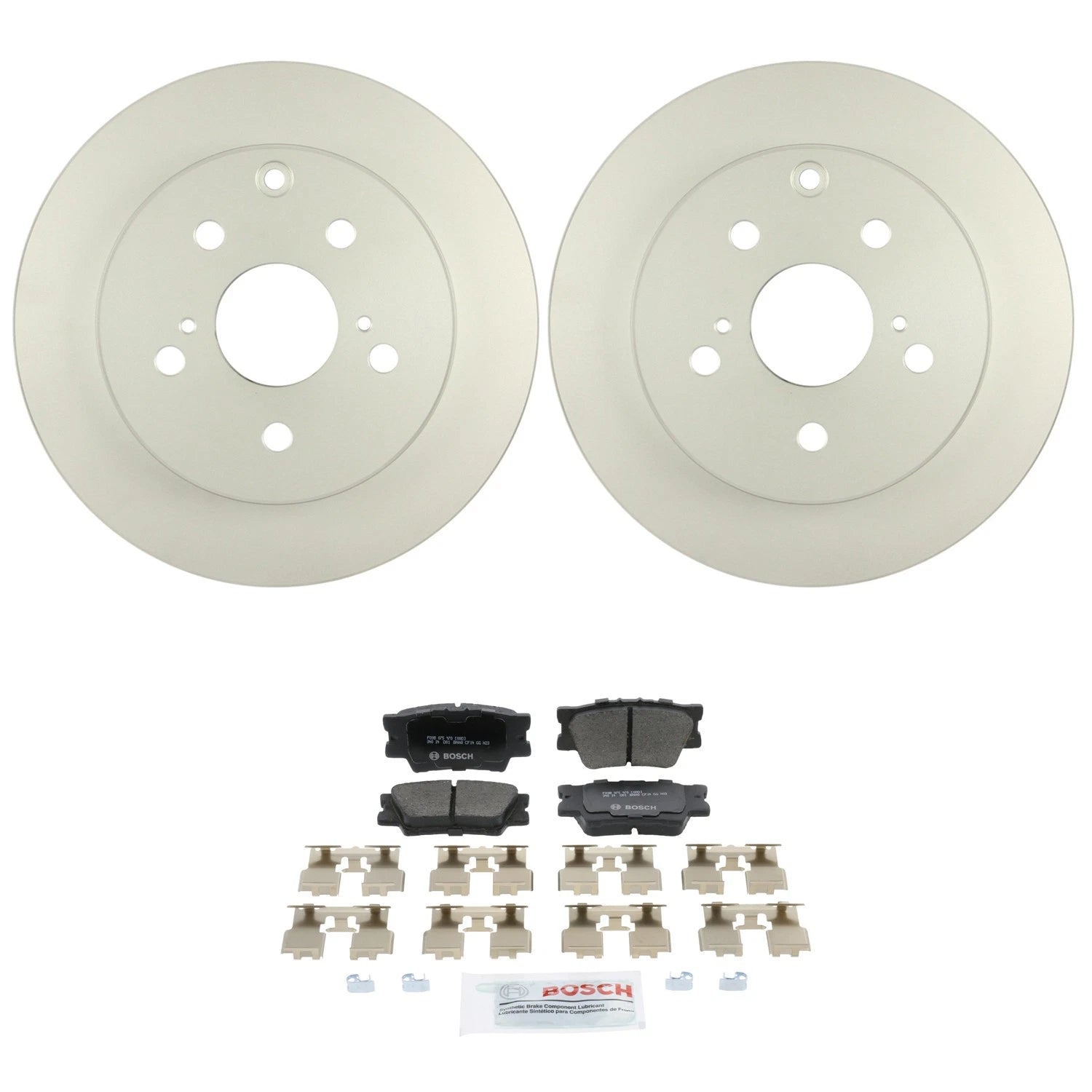 Bosch Rear Quietcast Rotors & Ceramic Disc Brake Pad Kit for HS250h (2010–2012)